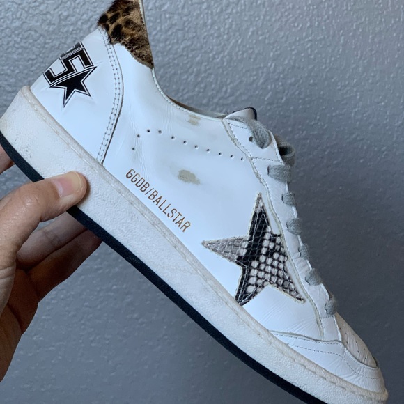 Golden Goose Shoes - Golden goose snake star leopard heel ball star